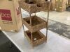 3-Tier Water Hyacinth Rolling Utility Cart w/ Weaved Baskets Natural - Thumbnail 3