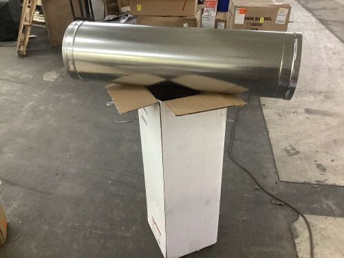 DuraVent DuraPlus All-Fuel Chimney 6in. X 36in. Diameter Chimney Pipe - Dented - Lot 729JF