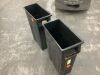 Lot of (2) United Solutions 23 Gal. Black Highboy Waste Container - Thumbnail 2