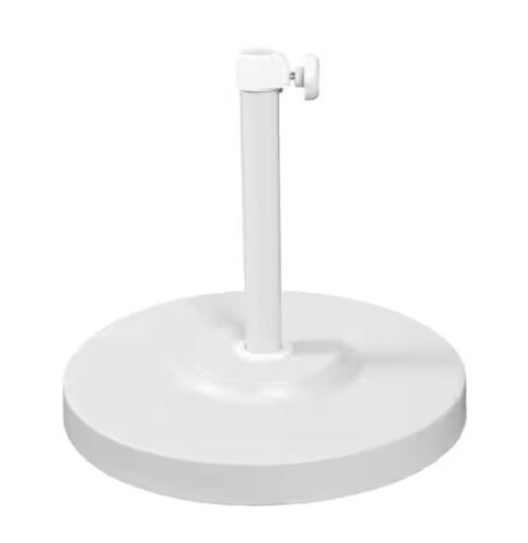 California Umbrella 50 lb. Patio Umbrella Base in White - Lot 737JF