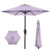 Outdoor Market Patio Umbrella w/ Push Button Tilt, Crank Lift - 7.5ft - Thumbnail 1