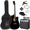 Beginner Acoustic Electric Cutaway Guitar Set w/ Gig Bag, Strap - 41in - Thumbnail 1
