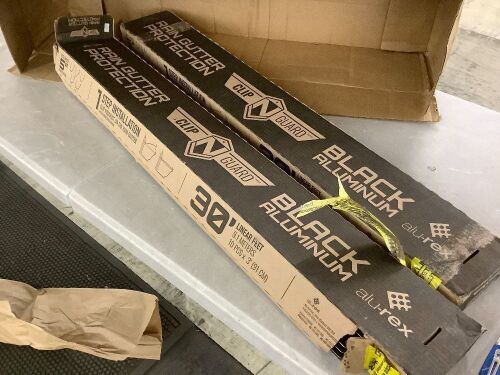Lot of (2) Black Aluminum Rain Gutter Protection - Lot 259
