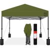 One-Person Setup Instant Pop Up Canopy w/ Case, 4 Weight Bags - 10x10ft - Thumbnail 1