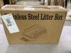 Non-Stick Extra Large Stainless Steel Litter Box - Thumbnail 2