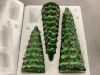 Set of 3 Pre-Lit Ceramic Tabletop Christmas Trees - Thumbnail 1