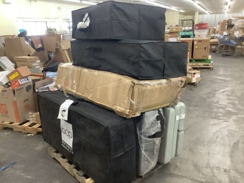 Lot of (6) Portable Mattress Toppers - Uninspected - Lot 342