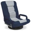 Gaming Floor Chair w/ 360-Degree Swivel, Armrest, Adjustable Backrest - Thumbnail 1