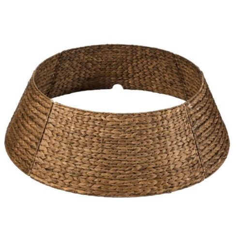 Woven Hyacinth Christmas Holiday Tree Collar - 36in - Lot 628