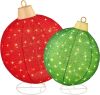 2pc Lighted Pop-Up Christmas Ornaments Decoration w/ 180 LED Lights, Stand - Thumbnail 1