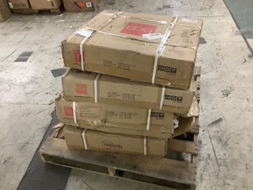 Lot of (4) 81lb. Heavy Duty Concrete Umbrella Base Stand w/ Wheels - Uninspected - Lot 515