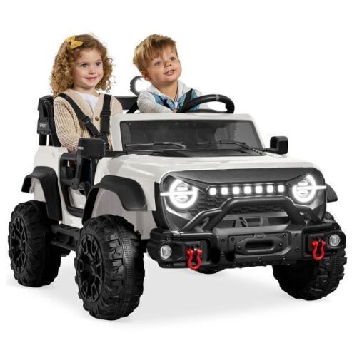 24V 2-Seater Electric Ride-On Car Truck w/ Parent Control, Bluetooth - Lot 62