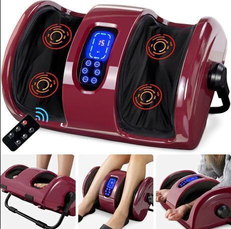 Reflexology Shiatsu Foot Massager w/ High-Intensity Rollers, Remote Control - Lot 503