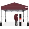 One-Person Setup Instant Pop Up Canopy w/ Case, 4 Weight Bags - 12x12ft - Thumbnail 1