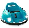 6V Kids Ride On Bumper Car Toy w/ Remote, Harness, Lights, 360 Degree Spin - Thumbnail 1