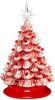 Pre-Lit Ceramic Tabletop Christmas Tree with Lights- 15in - Thumbnail 1