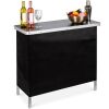 Portable Pop-Up Bar Table w/ Carrying Case, Removable Skirt - Thumbnail 1