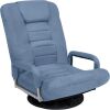 Gaming Floor Chair w/ 360-Degree Swivel, Armrest, Adjustable Backrest - Thumbnail 1