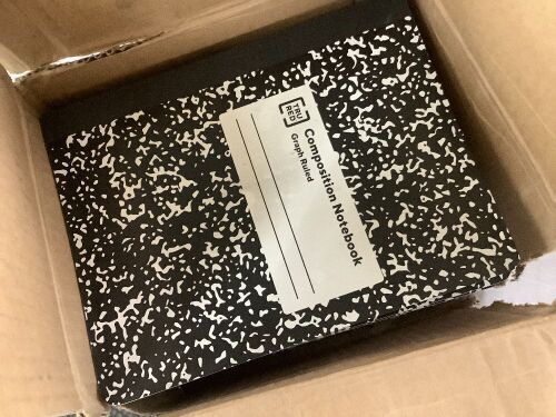 TRU RED Composition Notebook, 7.5" x 9.75", Graph Ruled, 22 ct - Lot 380