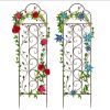 Set of 2 Iron Arched Garden Trellis - Thumbnail 1