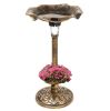 Solar Lighted Bird Bath w/ Planter - Thumbnail 1