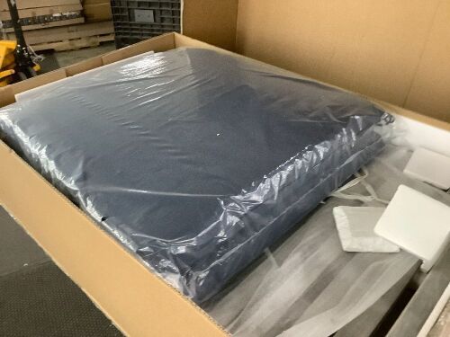 Adjustable Acacia Wood Chaise Lounge Chair w/ Side Table, Wheels - 79x26in - Unknown if Hardware is Complete - Lot 187