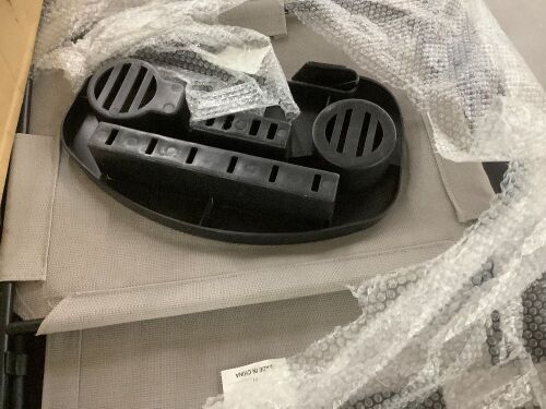 Folding Zero Gravity Recliner Patio Lounge Chair w/ Canopy, Side Tray - Lot 398