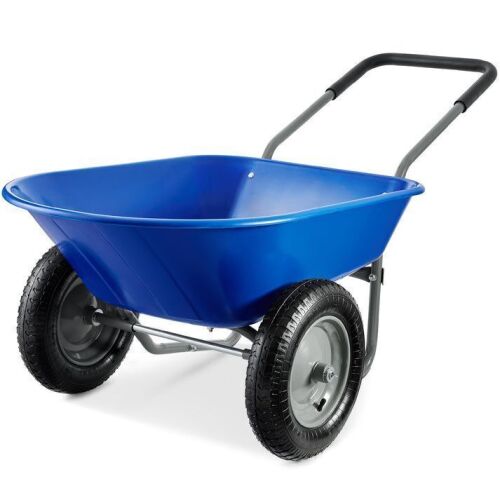 Dual-Wheel Wheelbarrow Garden Cart - Lot 600