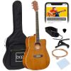 Full Size Beginner Acoustic Guitar Set with Case, Strap, Capo - 41in - Thumbnail 1