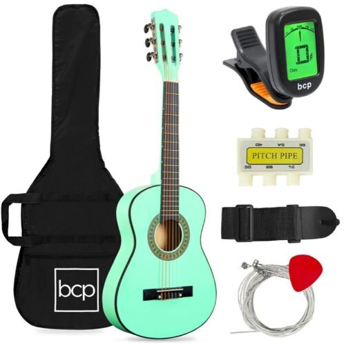 Kids Acoustic Guitar Beginner Starter Kit w/ Carrying Case - 30in - Lot 686