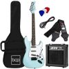 Beginner Electric Guitar Kit w/ Case, 10W Amp, Tremolo Bar - 39in - Thumbnail 1