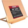 U.S. Art Supply X-Large 26" x 21" Wooden Drawing Board, Adjustable Table Top Easel - Thumbnail 1