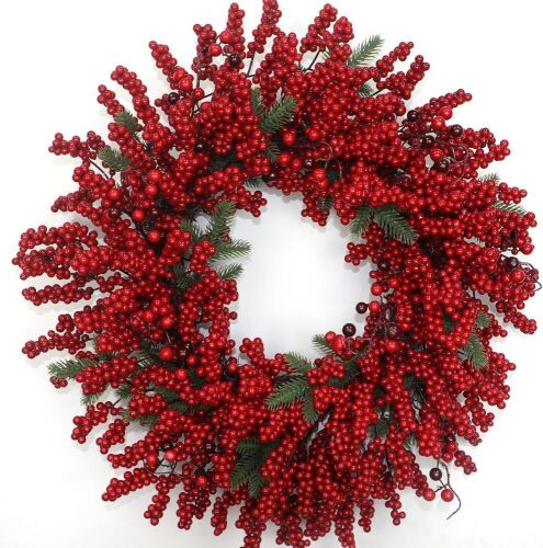 24 Inch Artificial Christmas Wreath - Lot 798