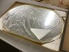 Oval Metal Framed Wall Mirror, Gold, 24"x36" - Thumbnail 2
