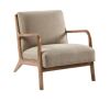 INK+IVY Novak Taupe Mid-Century Modern Accent Armchair - Thumbnail 1