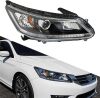 Passenger Right Side Headlight Assembly Replacement for Accord 2013 2014 2015 w/o DRL Halogen Replacement for 33100T2AA01 33150T2AA01 - Thumbnail 1
