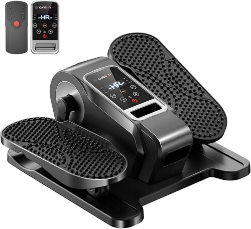 Under Desk Elliptical Machine, Electric Seated Pedal Exerciser, Mini Ellipse Leg Exerc...ol & 12 Adjustable Speeds, Forward & Reverse Direction, Manual & AUTO Mode for Home Seniors - Lot 3549