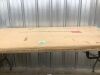 Bar Height Folding Table Indoor Outdoor Accessory w/ Thick Table Top - 32in - Thumbnail 4