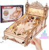 ROKR Miniature Pinball Machine-3D Wooden Puzzles for Adults-DIY Wood Model Kits for Adults-Toy Gifts for Ages 14 and Up - Thumbnail 1