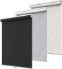 GENIMO 100% Blackout Roller Window Shades, Window Blinds Cordless with Thermal Insulated, UV Protection Fabric, Mini French Door Blinds for Home, Office, Bedroom, Easy to Install - Thumbnail 1