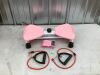 JTLB Waist Twisting Fitness Tool Standing Abdomen Exercise Board for Foot Massage Weight Loss Pink - Thumbnail 2