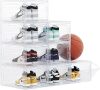 OMOPIN Large Clear Plastic Shoe Boxes Stackable (Clear 8 Pack) - Thumbnail 1