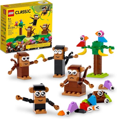 LEGO Classic Creative Monkey Fun 11031 Building Toy Set for Kids, Boys, and Girls Ages and Up - Lot 3639