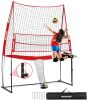 Bearwill Volleyball Training Equipment, Volleyball Practice Net System Update Freely Adjustable, Portable Volleyball Net for Backyard Indoor Outdoor Hitting Serving Passing Practice - Thumbnail 1
