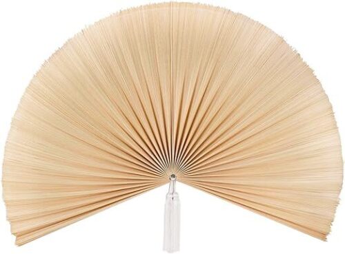 Dominant Craft Bamboo Folding Wall Fan Oriental Fan Wall Decor,Rustic Wall Hanging Boho Woven Home Decor Wall Pediment, Home Decoration - Lot 3712