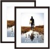 2-Pack, 16x20inch Picture Frame Solid Wood, Black - Thumbnail 1