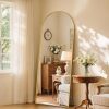 Full Length Mirror, 58" x 18" Arched Full Body Mirror Large Standing Floor Mirrors, Mirrors for Bedroom, Bathroom, Living Room Standing or Wall Leaning, Gold - Thumbnail 1