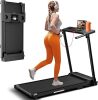 Treadmill with Handles, Portable Small Treadmills for Home and Office - Thumbnail 1