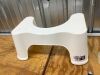 Squatty Potty The Original Bathroom Toilet Stool Height, White, 9 Inch (Pack of 1) - Thumbnail 2