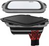 XL Collapsible BBQ Prep Tub with Cutting Board & Drain Plug – Portable Food Prep Station for Kitchen, Camping & Grill – Dishwasher Safe, Space-Saving Design – Bonus Heat-Resistant Glove Included - Thumbnail 1